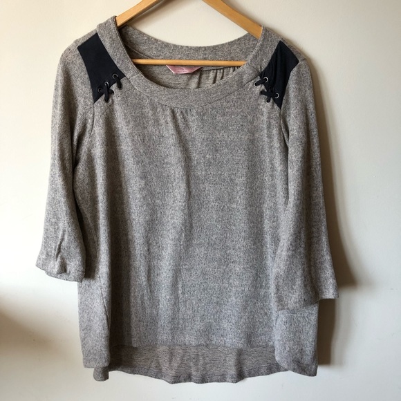 SJS Gray 3/4 Sleeve Sweater - Picture 1 of 5